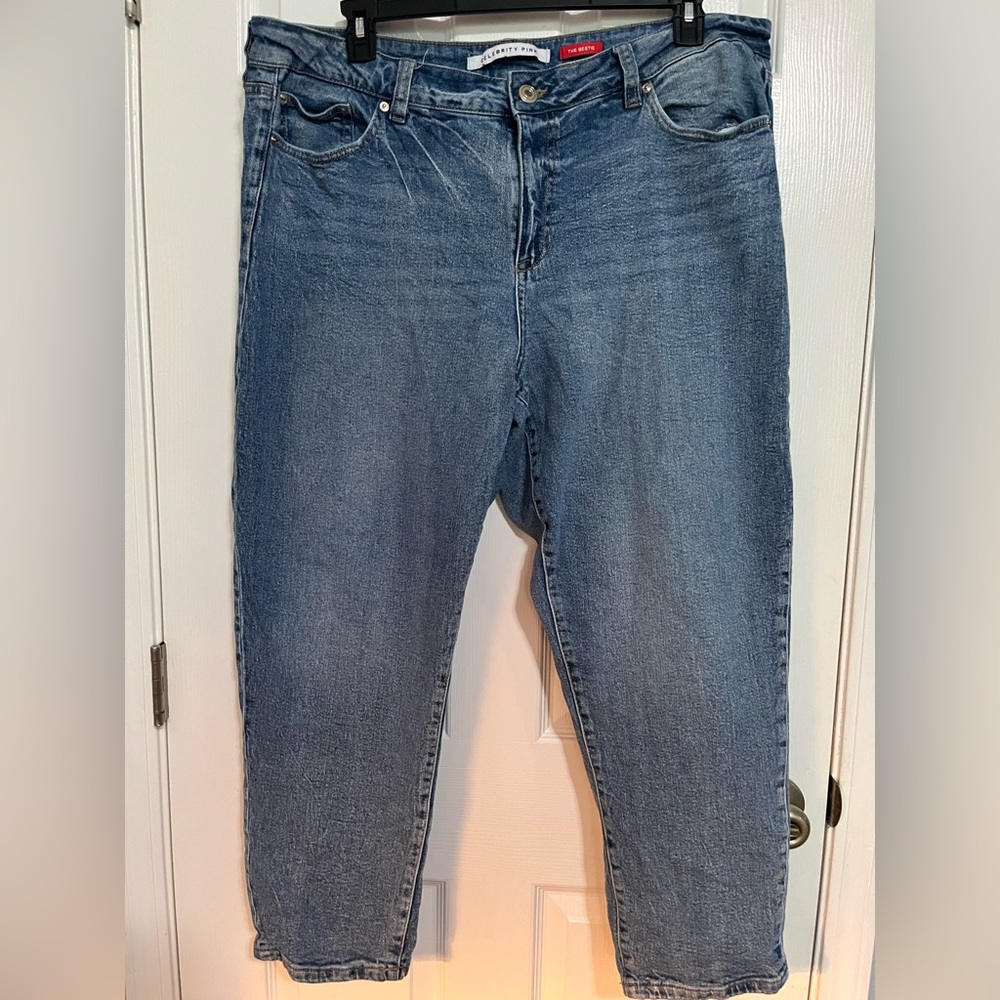 Celebrity Pink Women's Straight Leg Jeans in Blue
